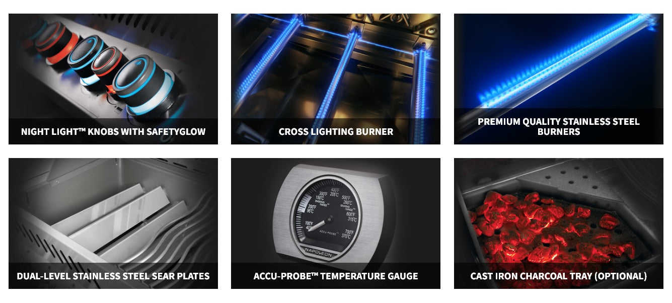 Napoleon Prestige® 665 Grill Series with Infrared Side & Rear Burners