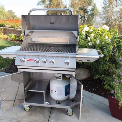 Bull 30" Lonestar Select 4-Burner Stainless Steel Grill Carts